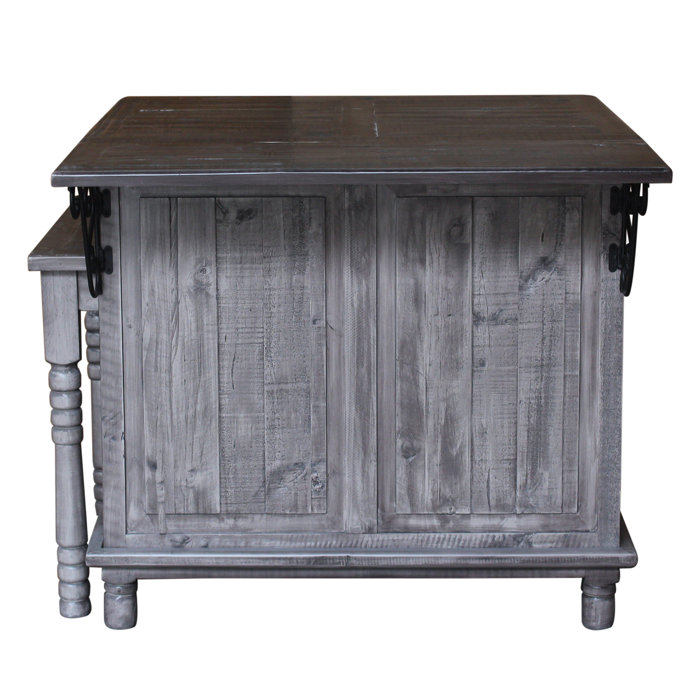 CottageCreek Kinzley Kitchen Island with PullOut Table & Reviews Wayfair